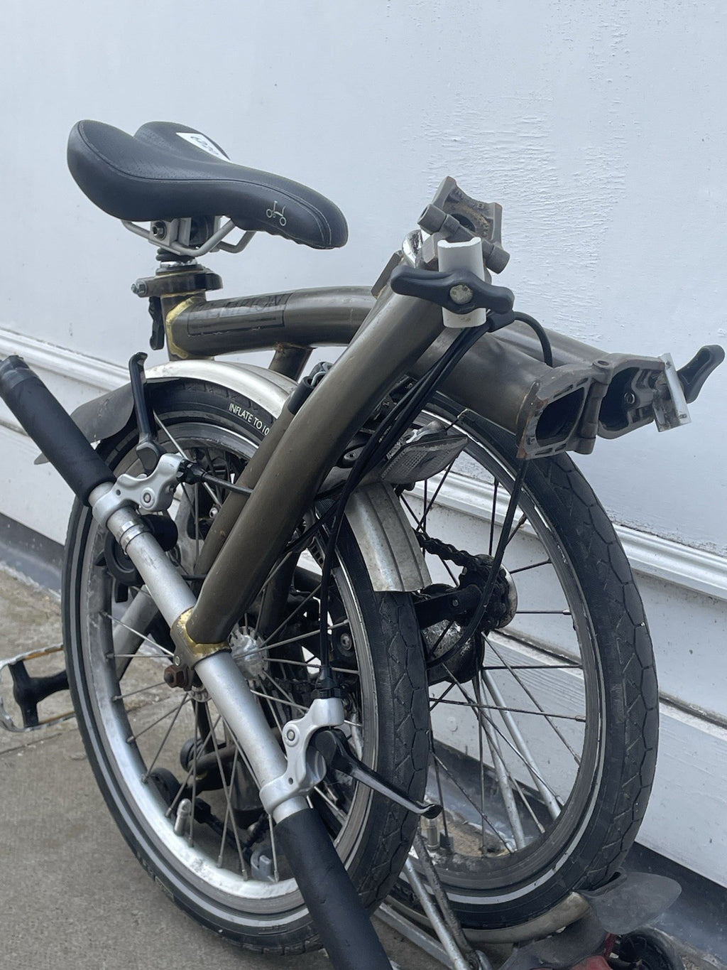 Brompton S3R 3-Speed Folding Bike - Raw Lacquer
