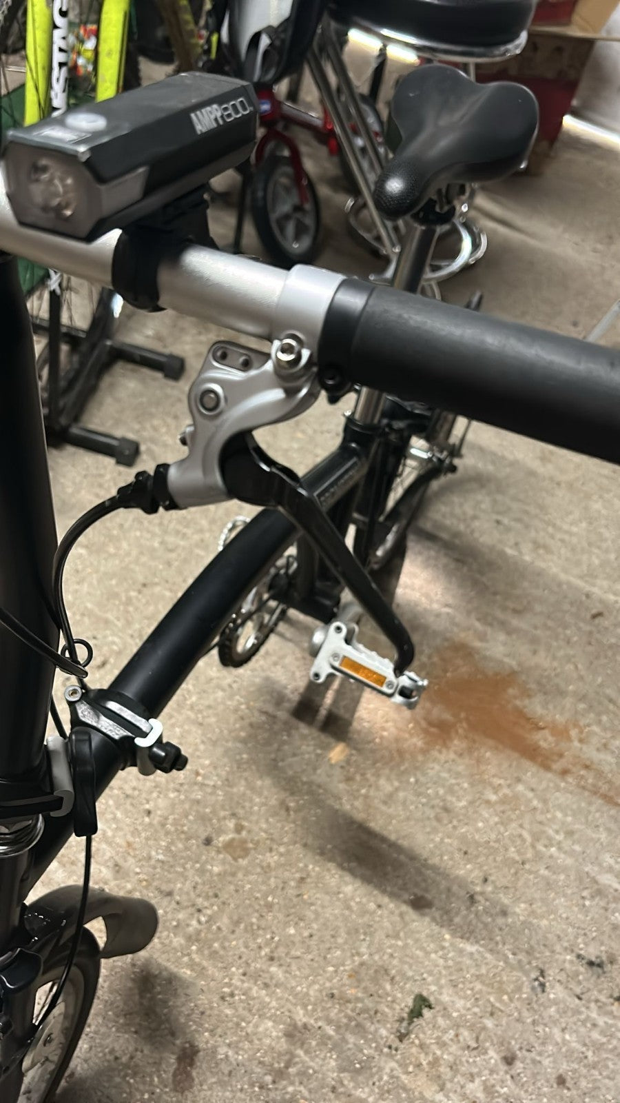 Brompton 2019 S1E Black Folding Bike - Great condition, recently serviced
