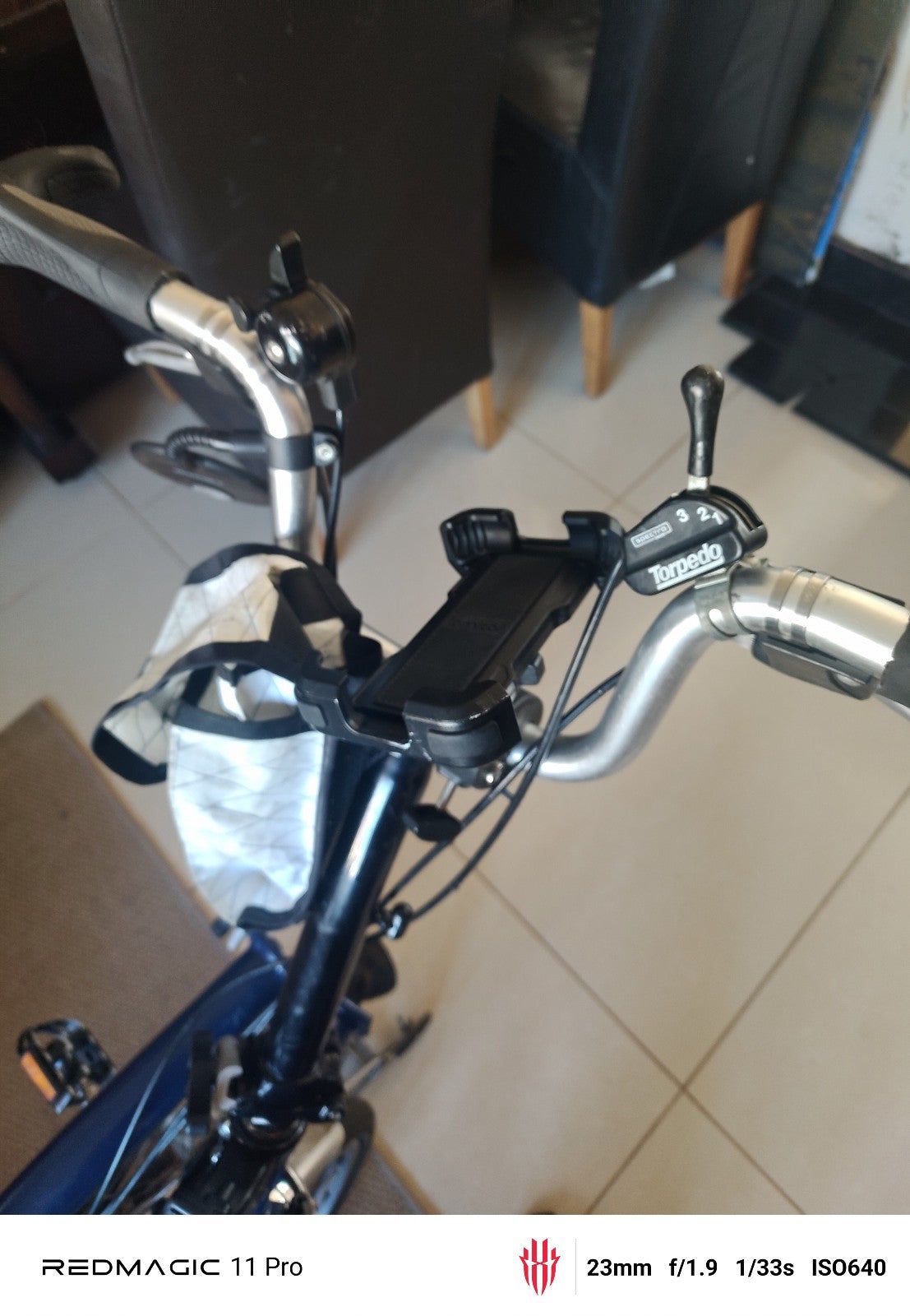 Brompton Folding Bicycle 3 speed rear rack and grip handle bars