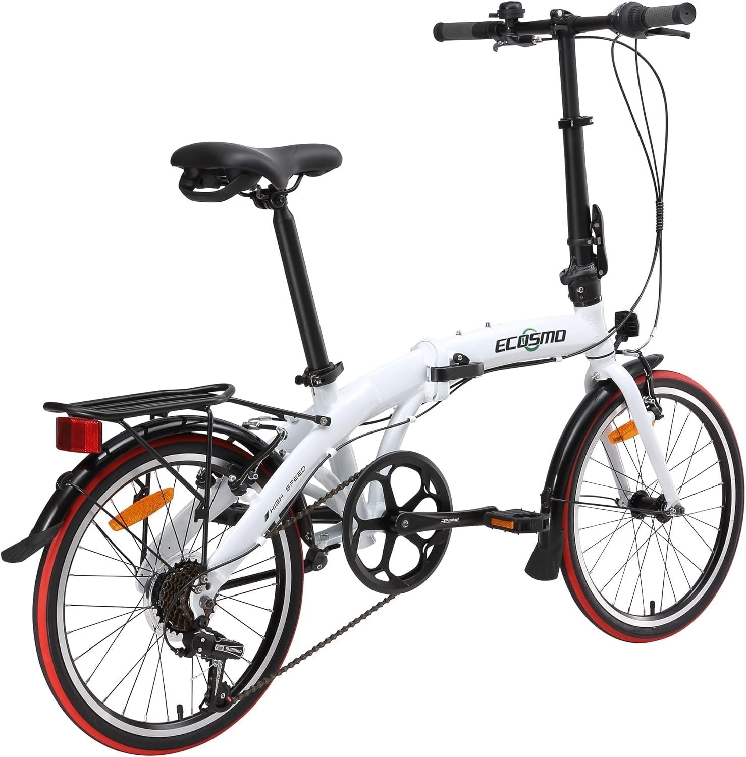 20" Folding City Bike 7-Speed Lightweight Alloy Frame 12kg Urban Ride