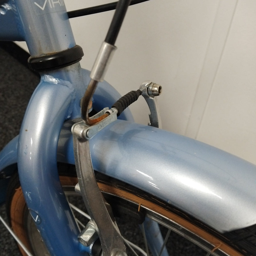 Viking Easy Street Metallic Blue Folding 6 Speed Bicycle - 19" Wheels