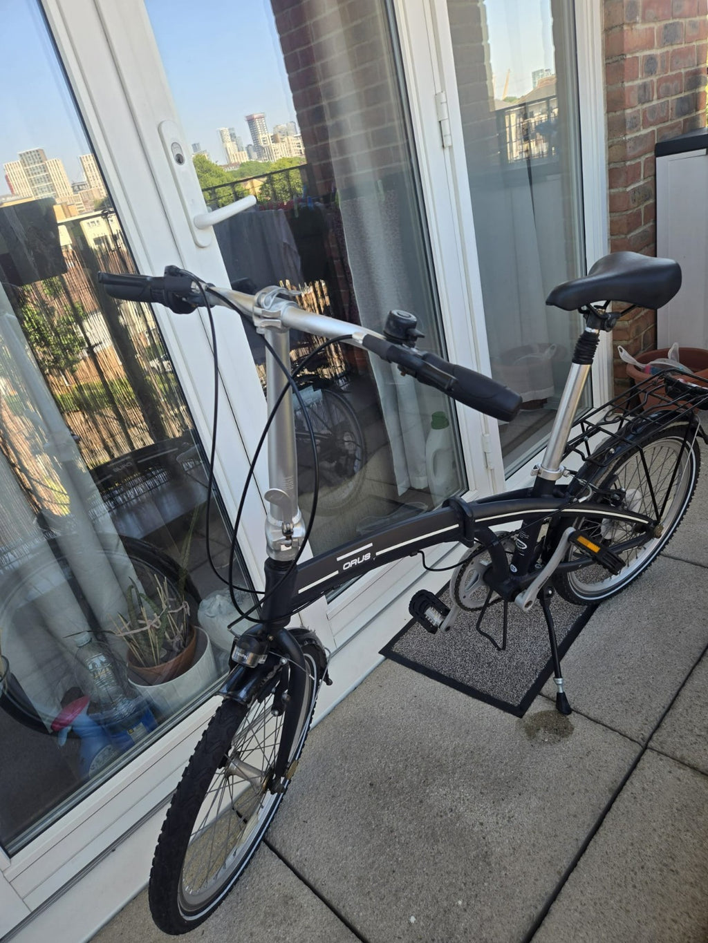 14kg Lightweight Alloy Folding City Commuting Bicycle - Black