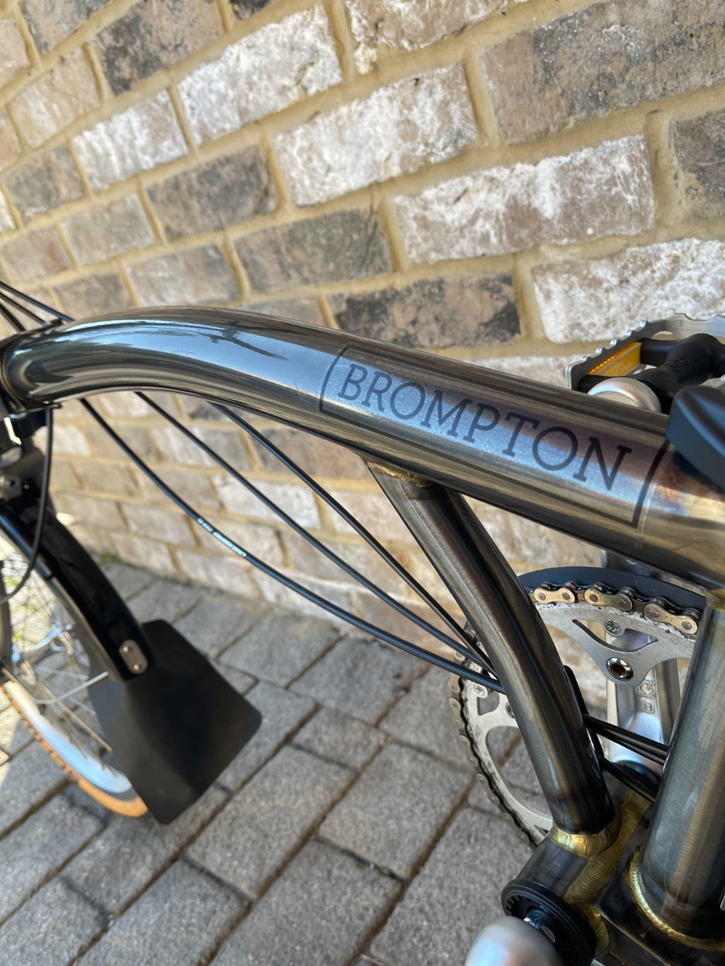 Brompton Raw Lacquer Superlight - Titanium - RARE S6L-X WORLD POSTAGE - STUNNING