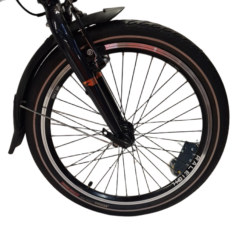 Raleigh Stow-E-Way Compact Lightweight Folding E--Bike - Black (Scratched)