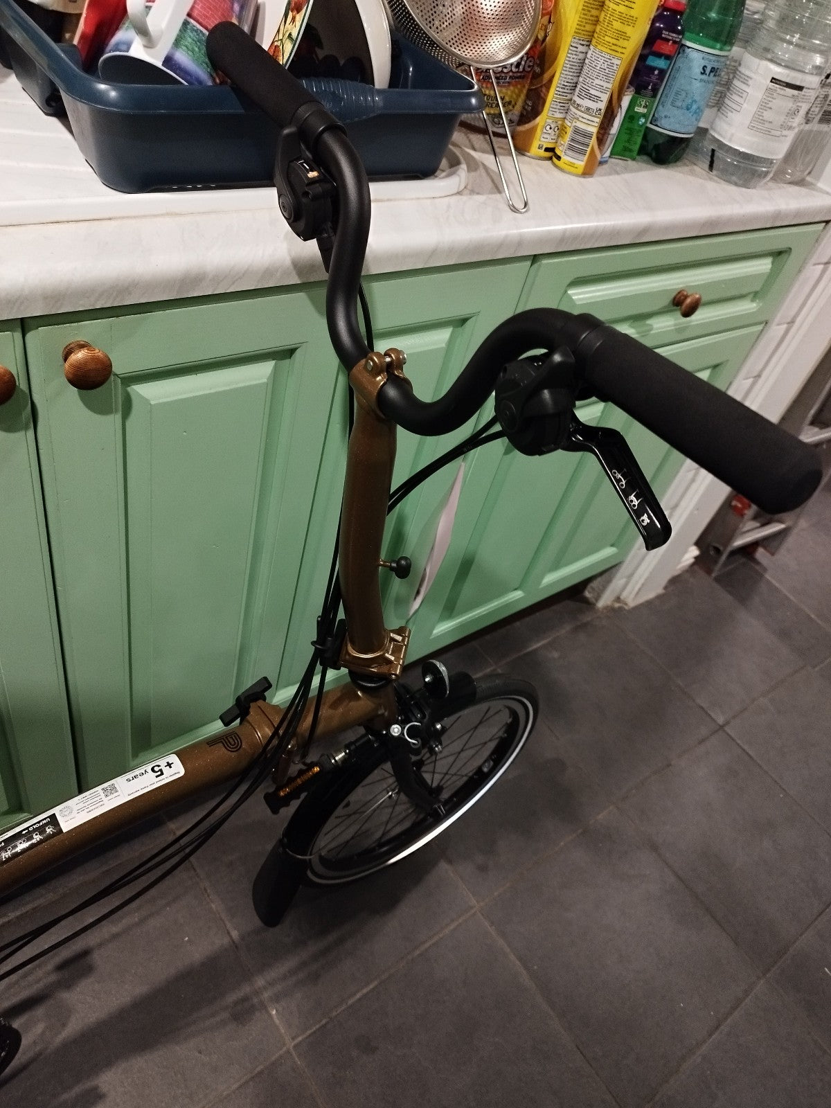 Brompton Folding Bike P Line M-type with Roller Frame 12 Speed Bronze Sky "NEW"