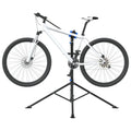 Foldable Bike Repair Stand, Adjustable 108-188 cm, Blue & Black, Steel & TPR