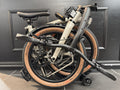 Brompton G-Line Traildust White w Mudguards and Rack, 8 Speed, 2025 L