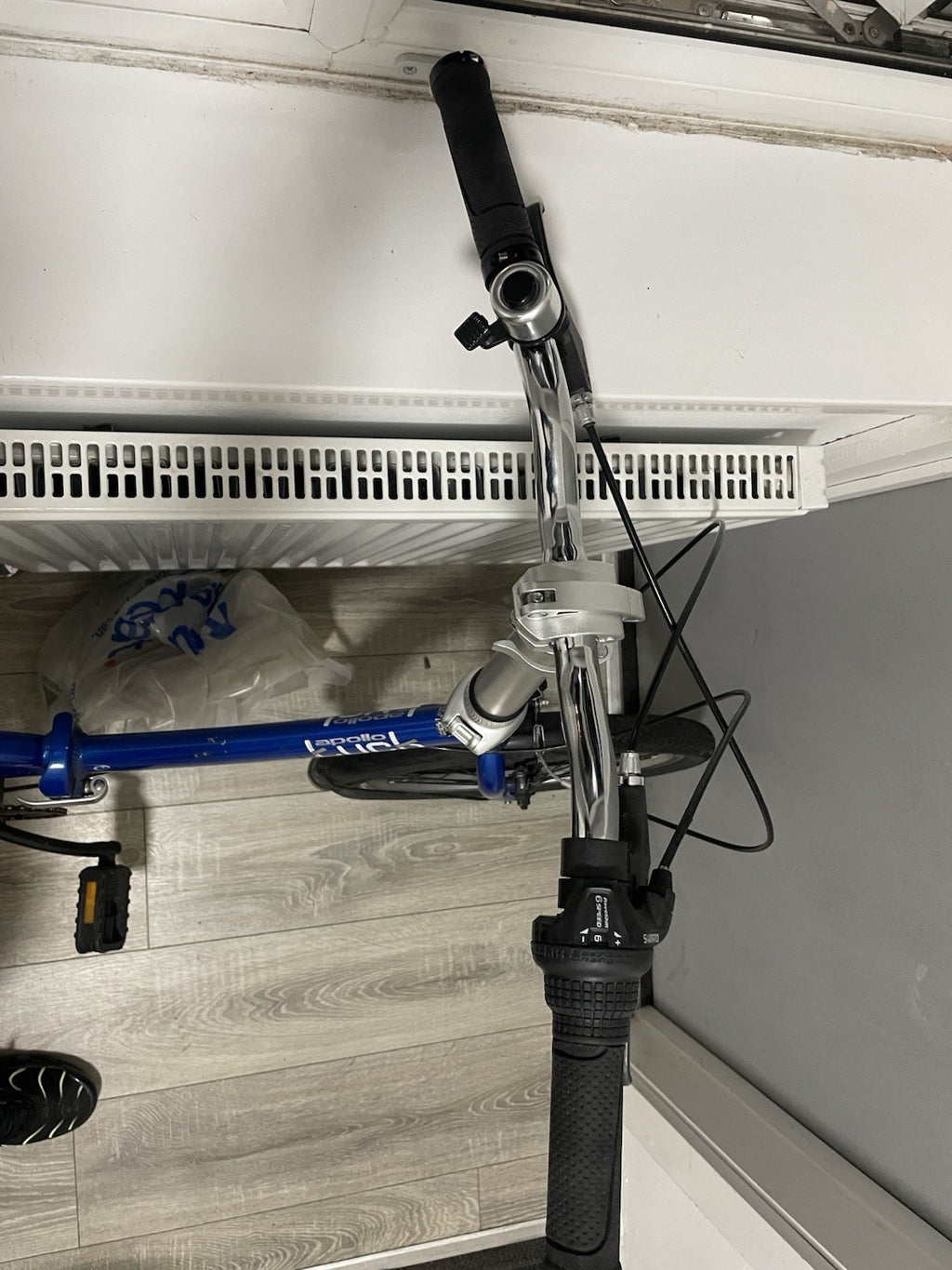 Apollo Luch 20in Folding Bike, Blue, Mudguards, Steel Frame, V-Brakes