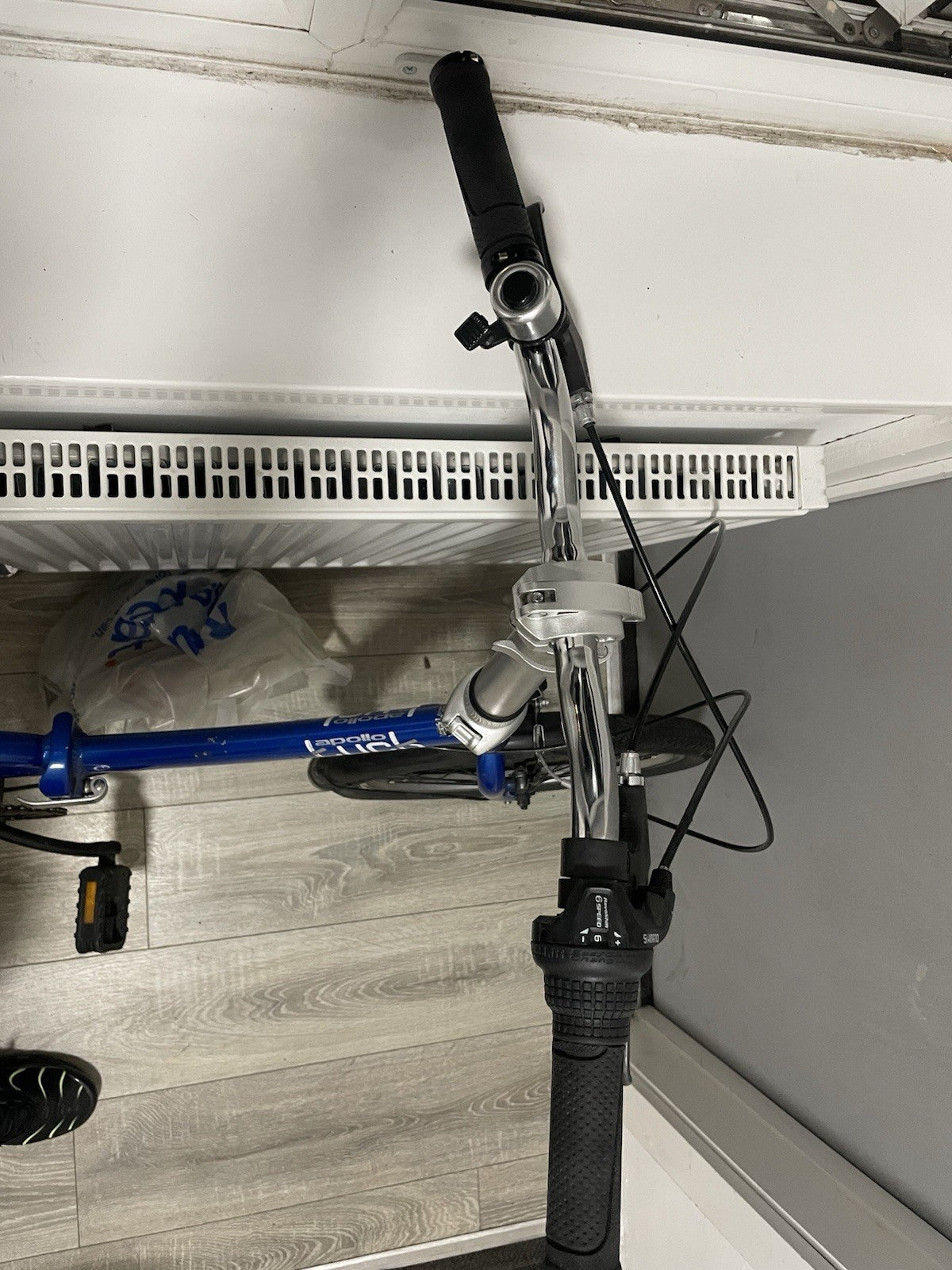 Apollo Luch 20in Folding Bike, Blue, Mudguards, Steel Frame, V-Brakes