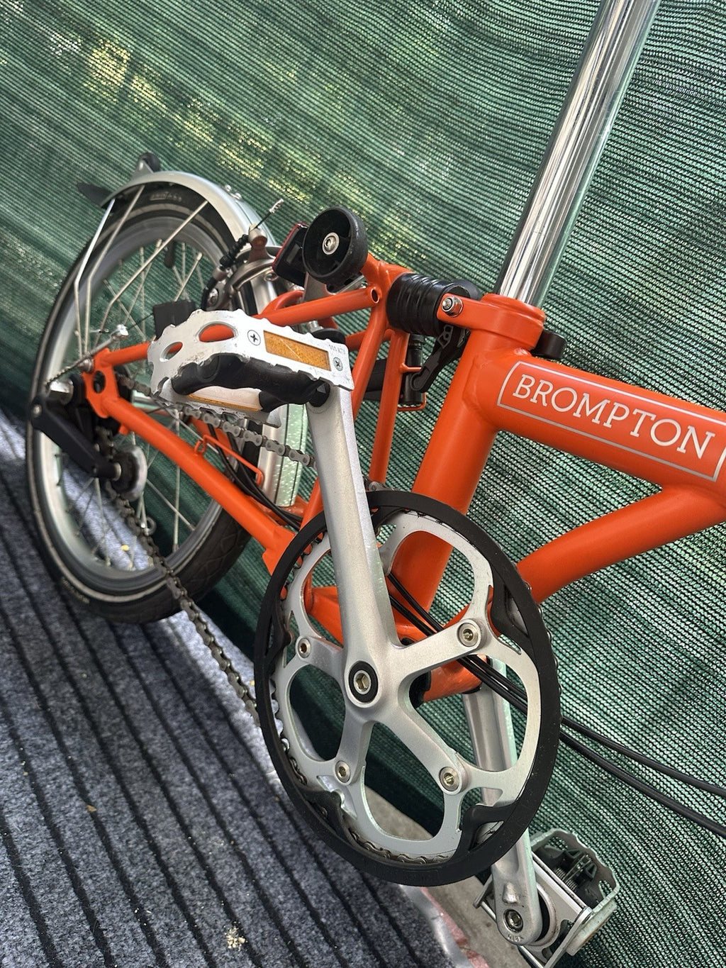 Brompton Folding Bike 3 Speed Orange With Extras