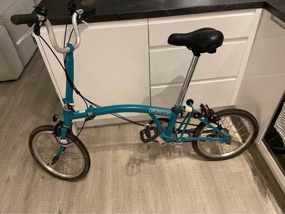 Brompton B75 16" Folding Bike - Blue - Second hand, low mileage
