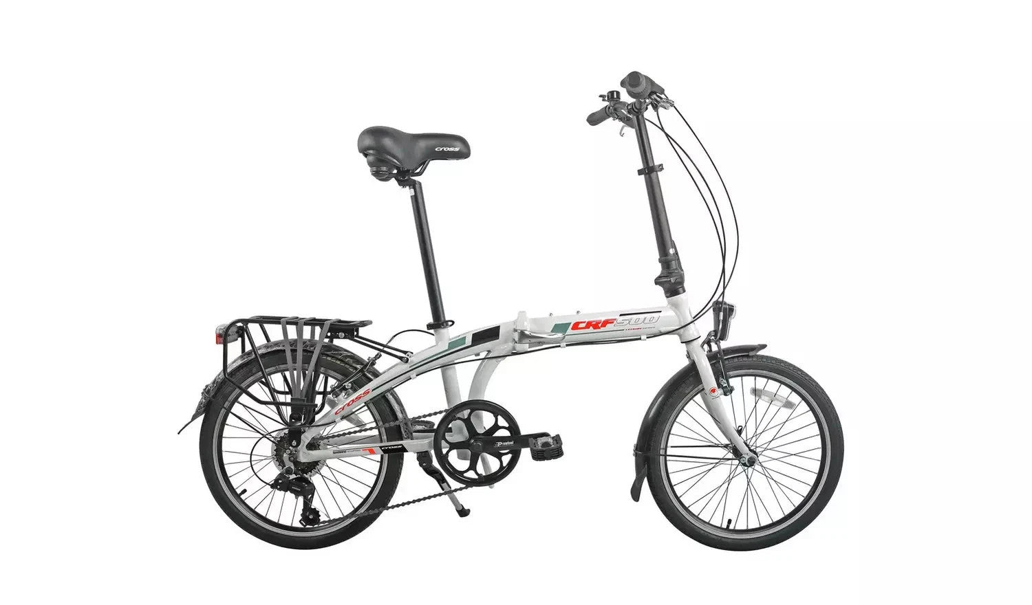 Cross CRF500 20 inch Wheel Size Unisex Folding Bike - White