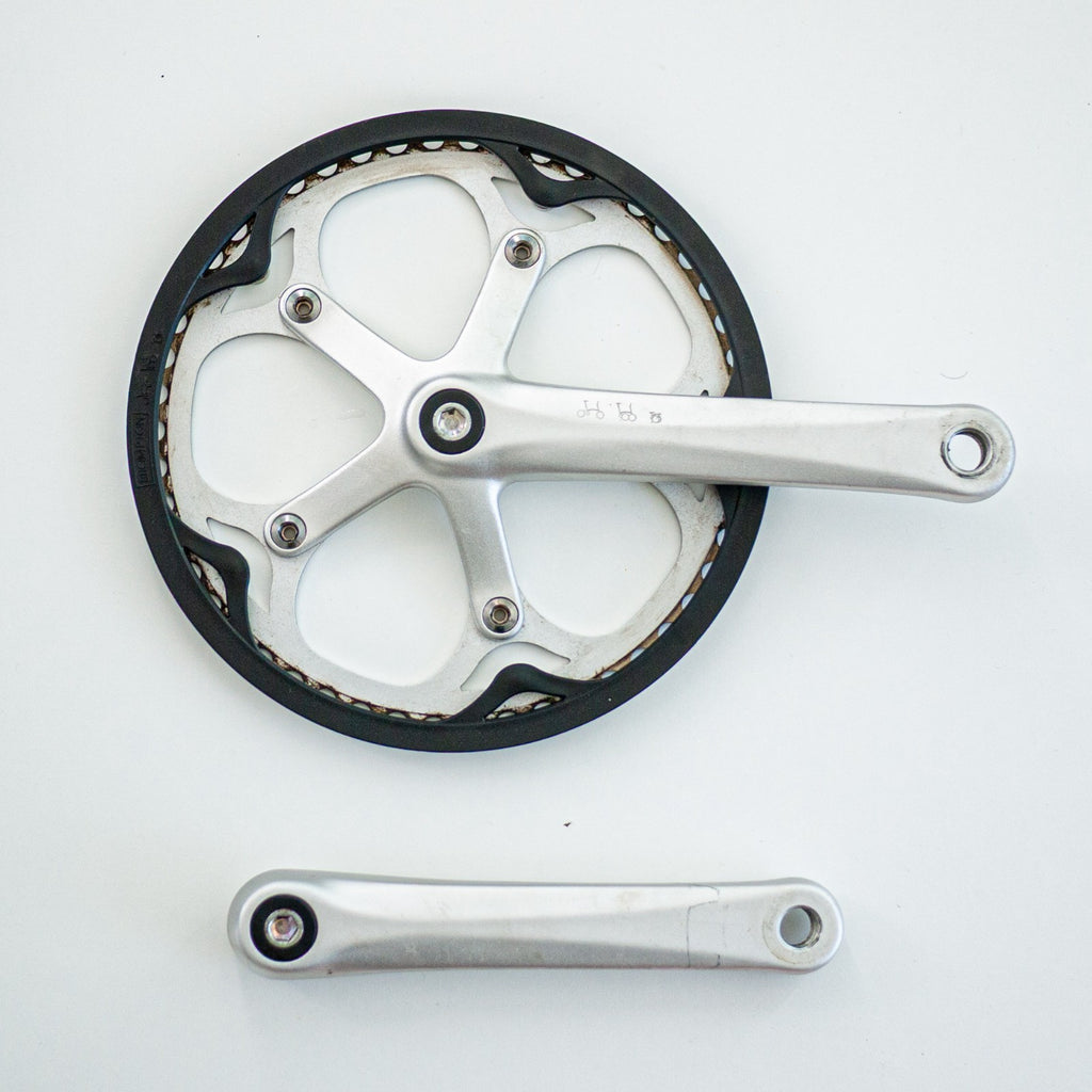 Brompton Folding Bike  Spider Crankset Crank 50T Silver Free Postage
