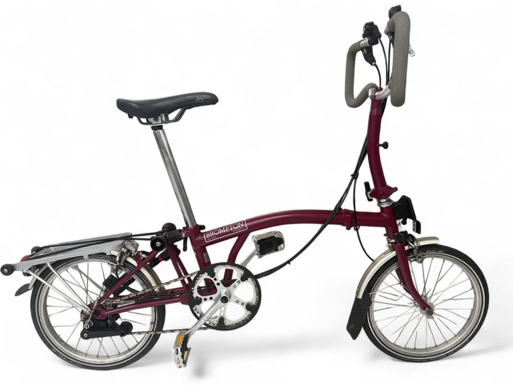 Brompton C Line P6R (6 Speed) folding bicycle - Claret