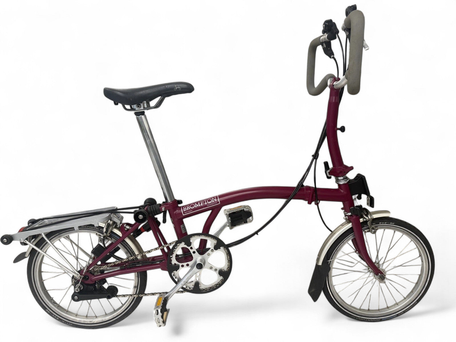 Brompton C Line P6R (6 Speed) folding bicycle - Claret