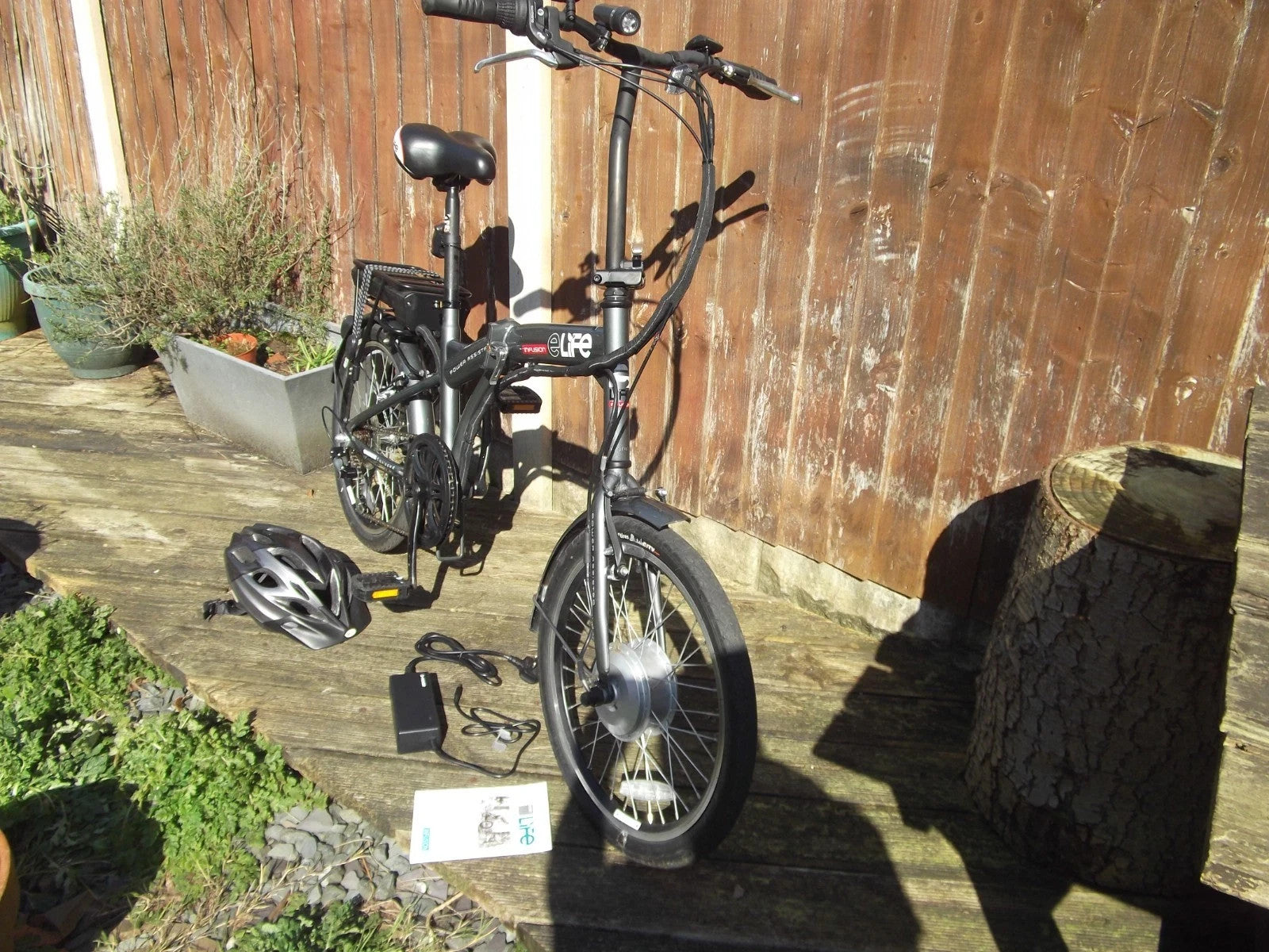 folding bike for adults, Grey, eLife Infusion, hardly used