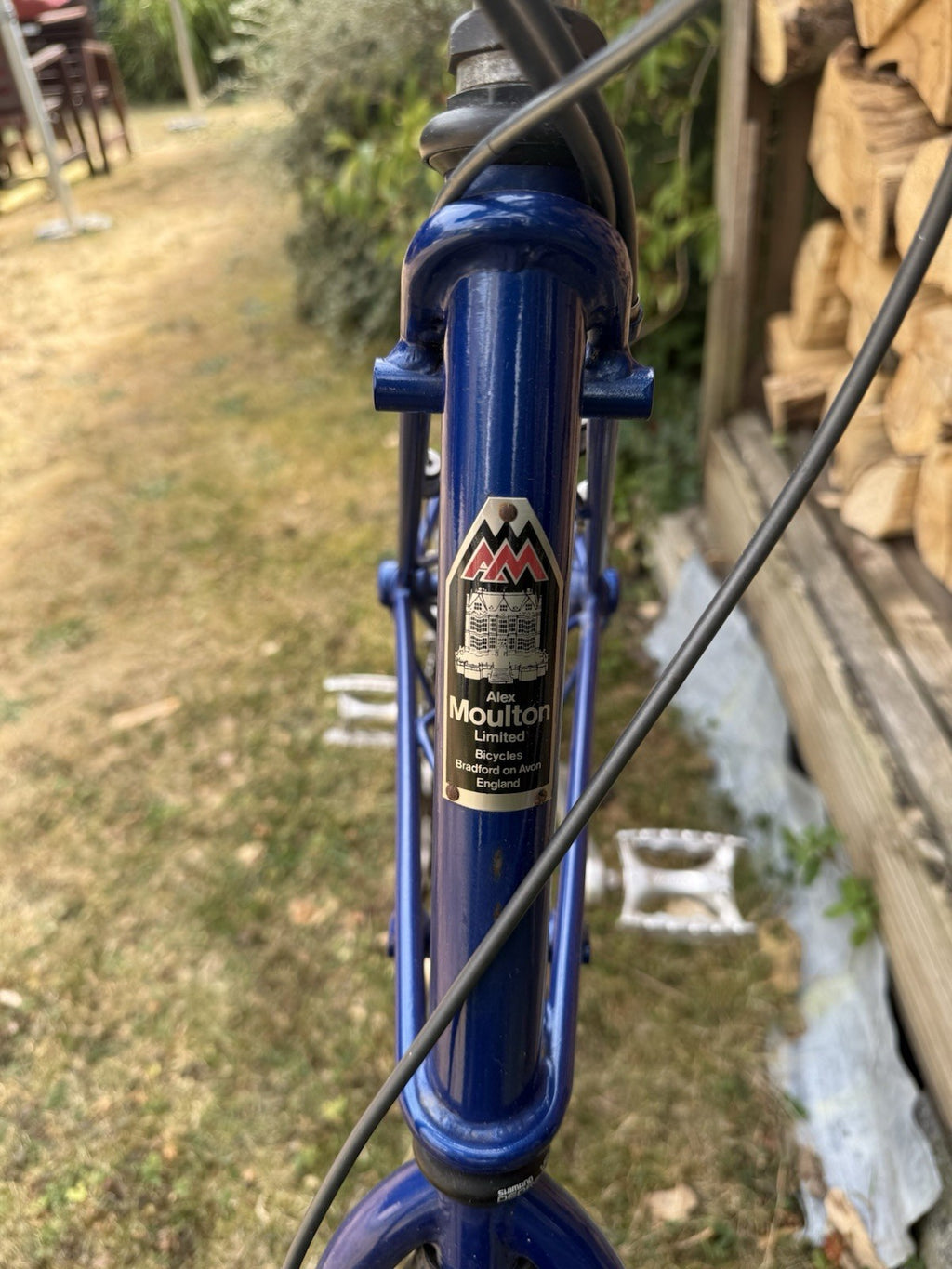Alex Moulton Separable APB Bike with wishbone handlebars and bespoke day rack