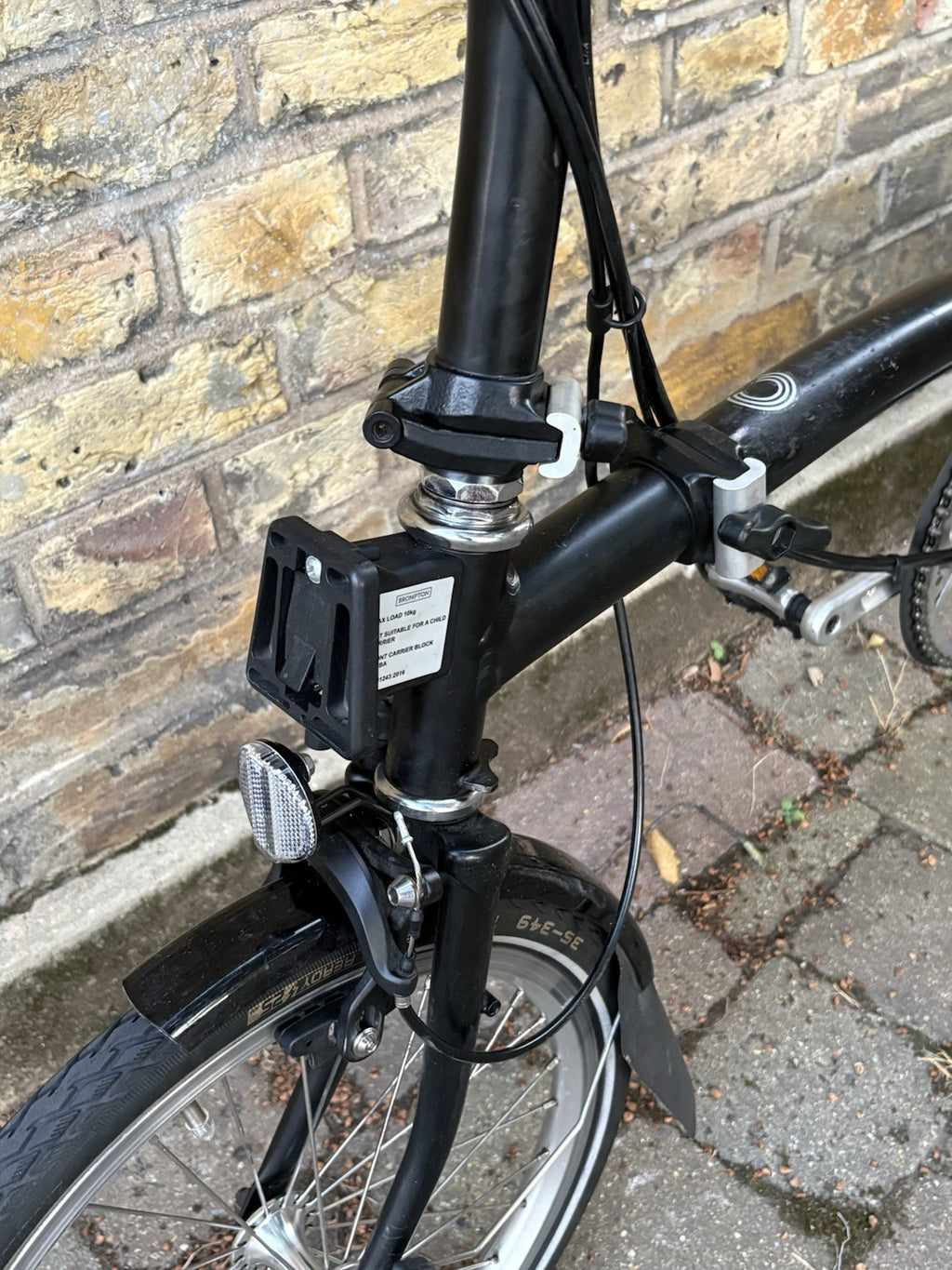 Brompton 2020 Folding Bicycle - S6L - Matte Black With Mudguards - Used