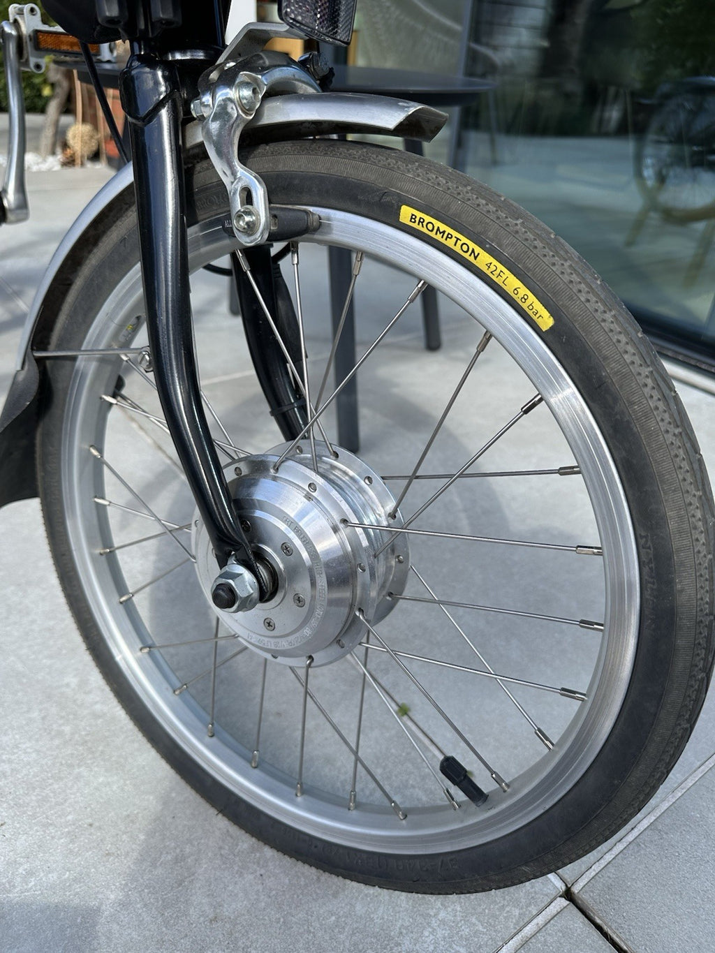 Brompton Folding Bike with Nano Conversion Kit. Includes black Carry Bag.