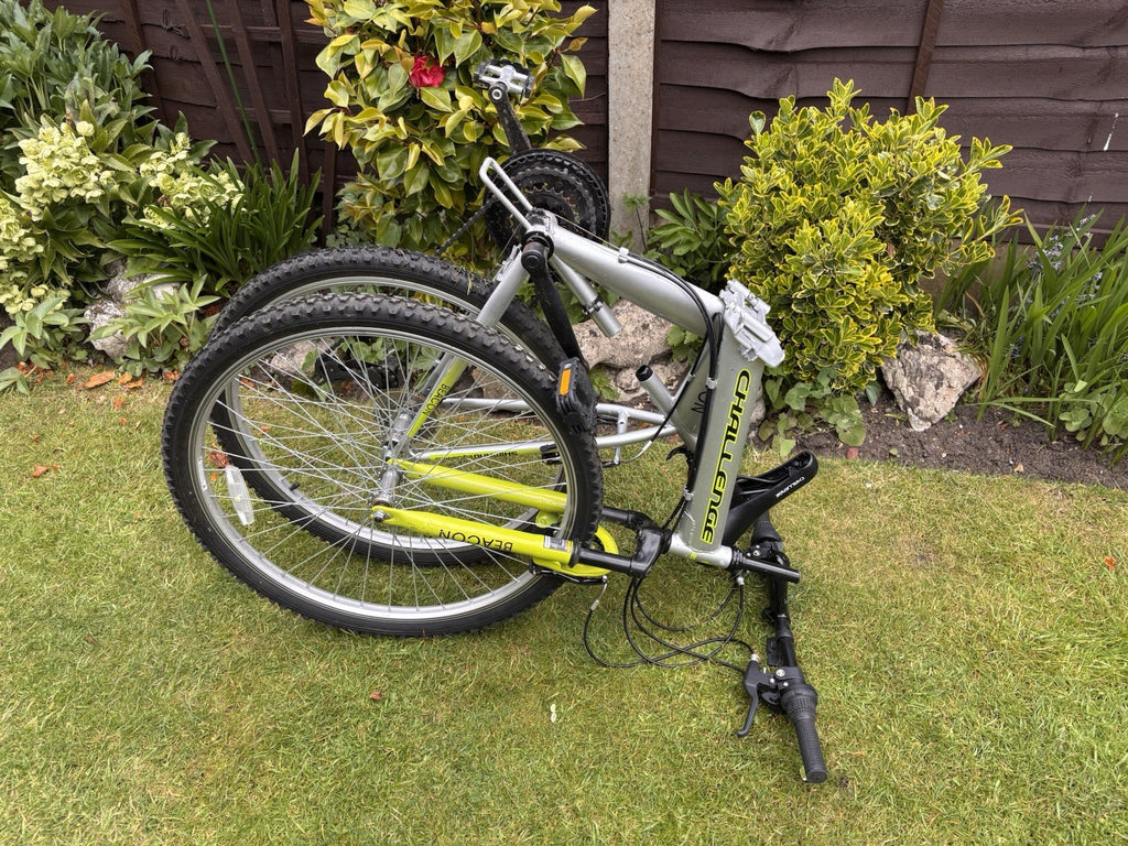 Folding Bike - Challenge Beacon 26" Mountain Bike 18-Speed, Front Suspension,
