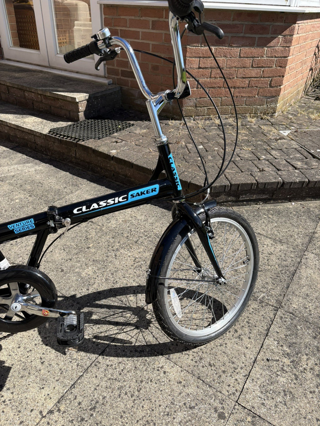 2 x Adults Black Classic Saker Folding Bike Venture Series 20" Shimano 6-speed