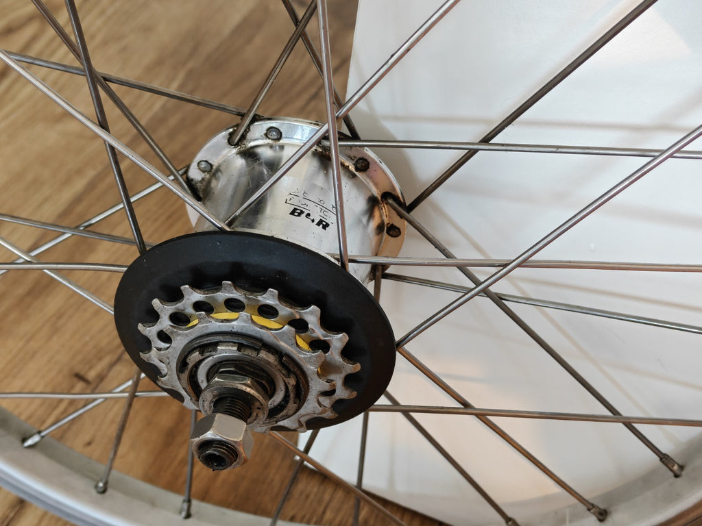 Brompton BSR 6 Speed Rear Wheel  - Silver