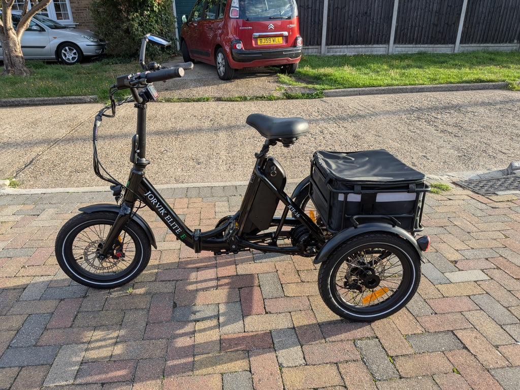 Jorvik Elite E-16 Folding E-Tricycle , Brand New ,Only 5 Miles, Reverse,Delivery