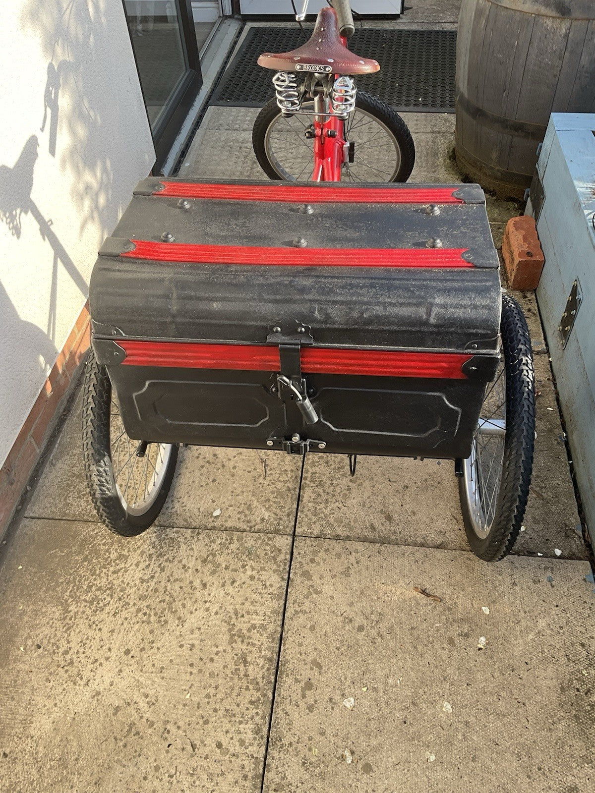 Pashley Tri-1 Folding Trike Burgundy Red