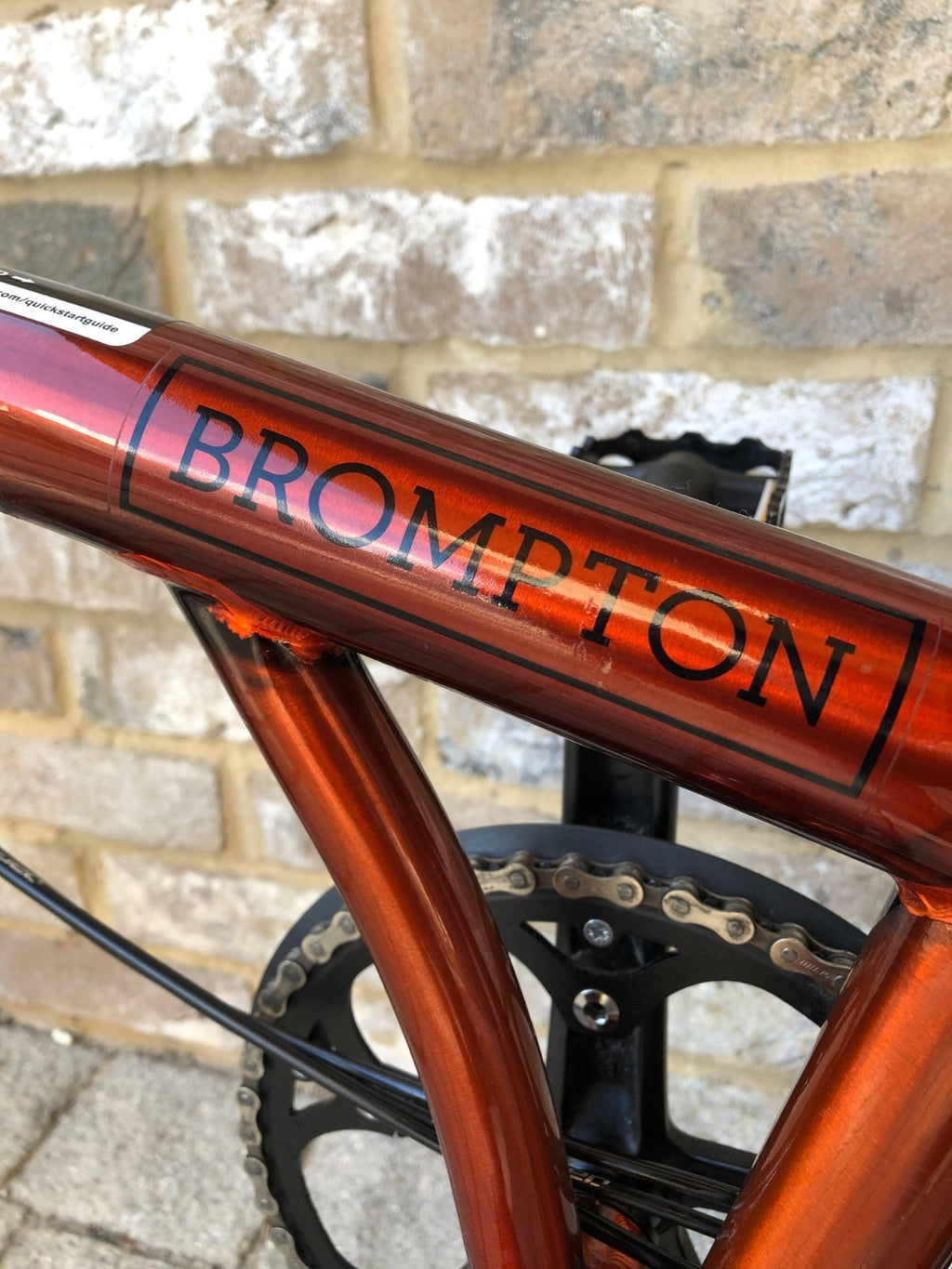 Brompton Flame Lacquer (Black Edition) Superlight Titanium with £400+ of extras