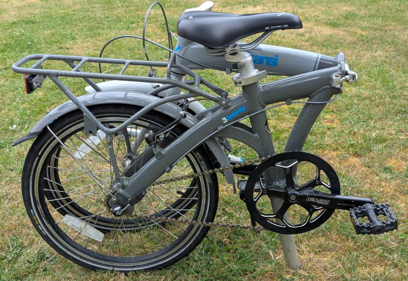 Kansi 3Twenty Folding Bike 20" 3-Speed White/Grey — Good condition