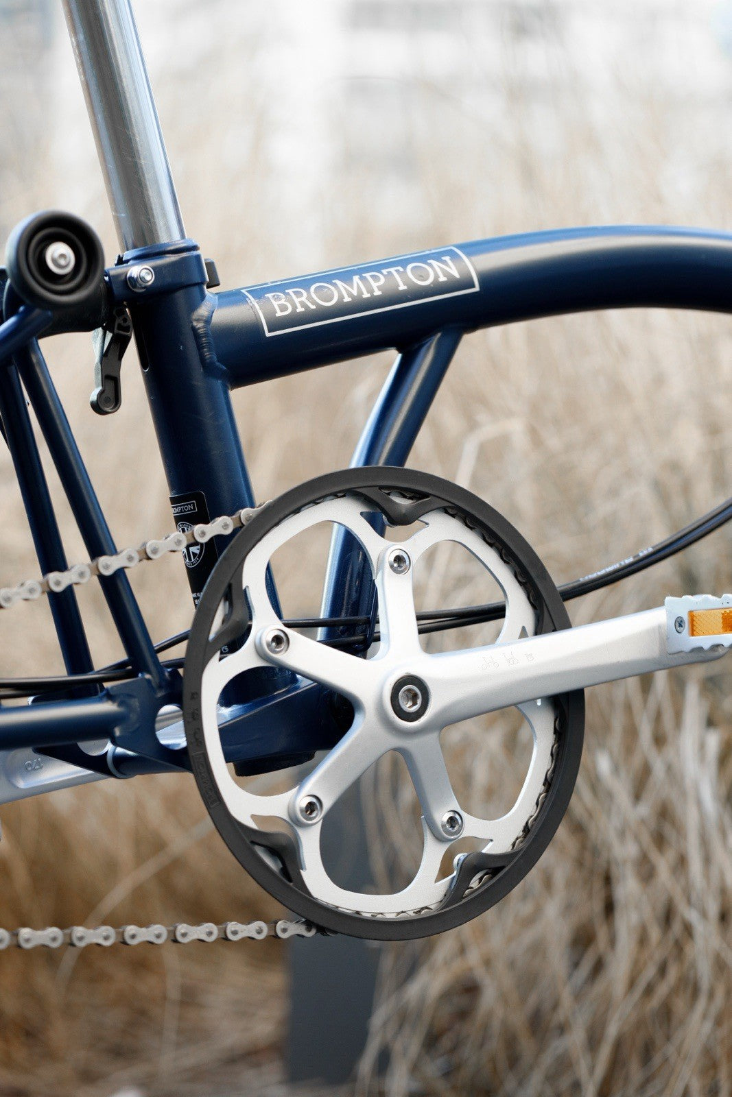 Folding Bicycle Brompton M3L 2019 Navy Blue Extra Front Bag Excellent Condition