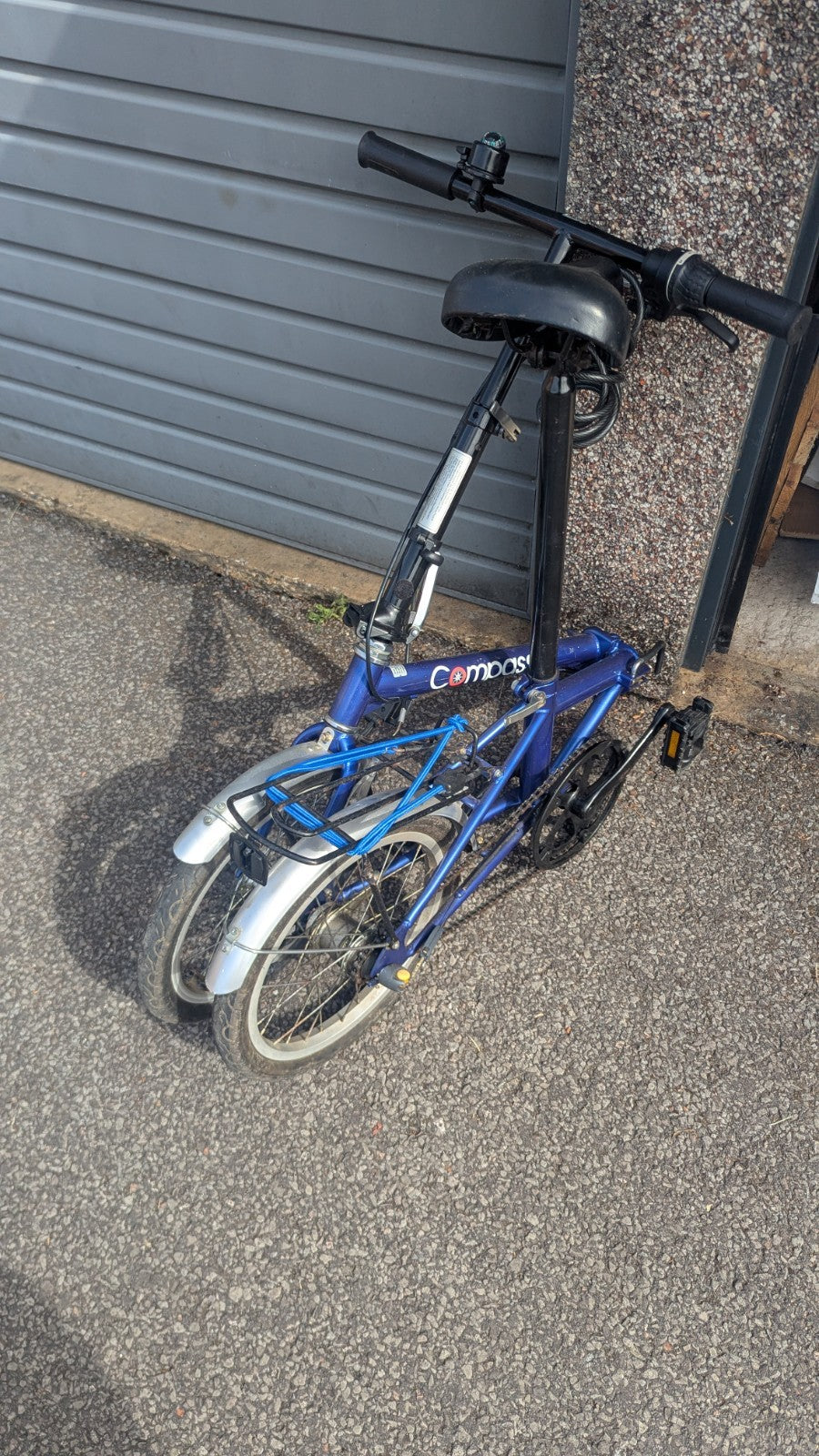Blue Compass 20" Folding Bike With Storage Bag