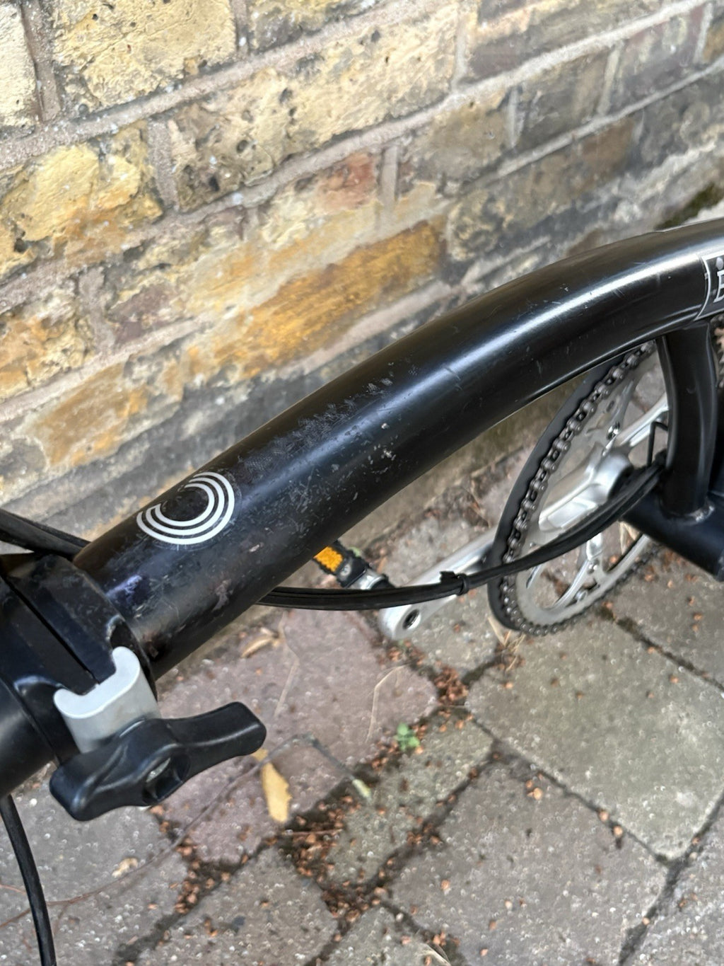 Brompton 2020 Folding Bicycle - S6L - Matte Black With Mudguards - Used