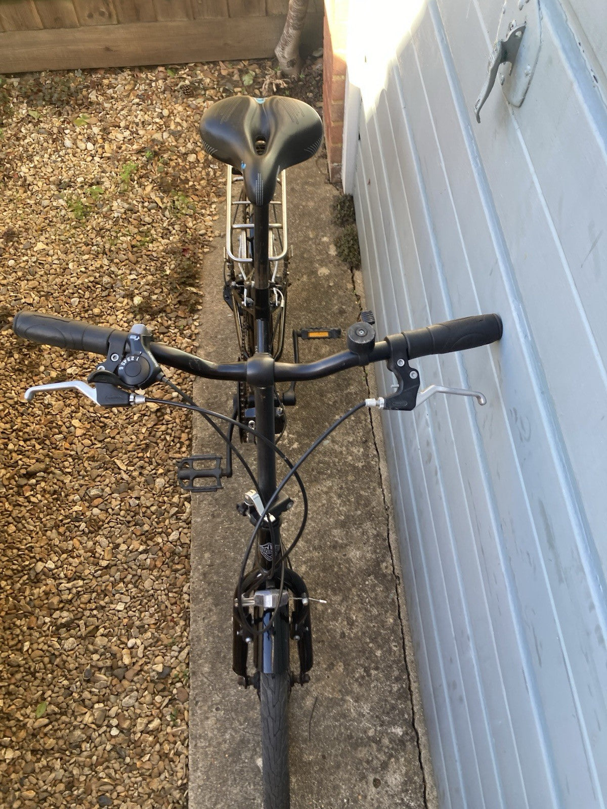 Viking Folding Shopper Bike with 6 Speed Gears Plus Padded Bike Seat