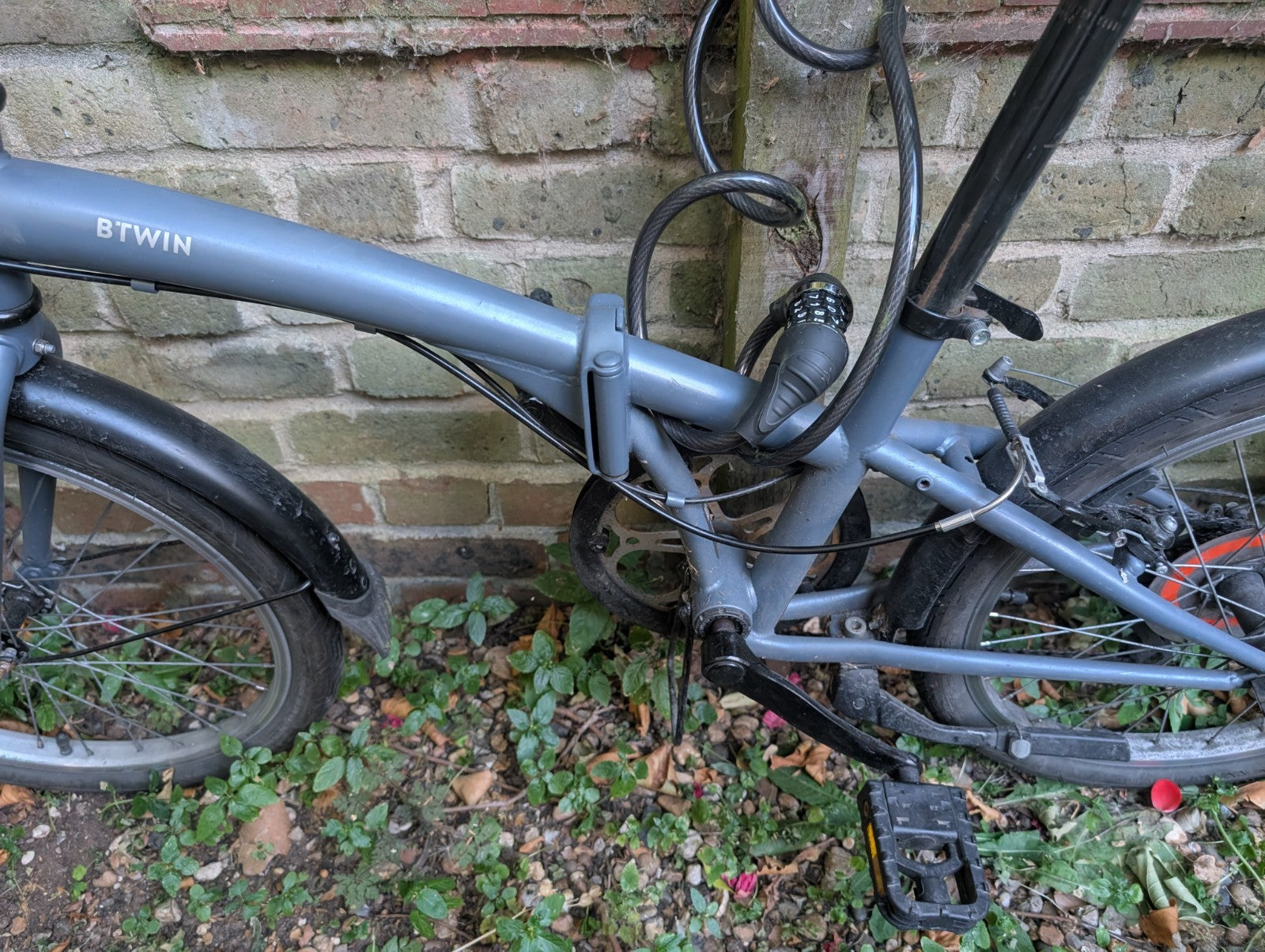 BTWIN Tilt 120 Grey Folding Bike Grey