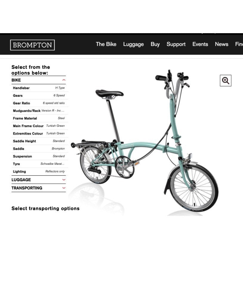 Brompton Folding Bike 6 Speed Green