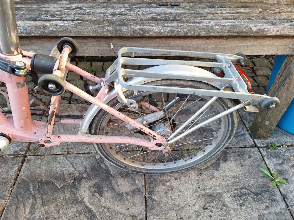 Brompton Folding Bike 3-Speed - Baby Pink