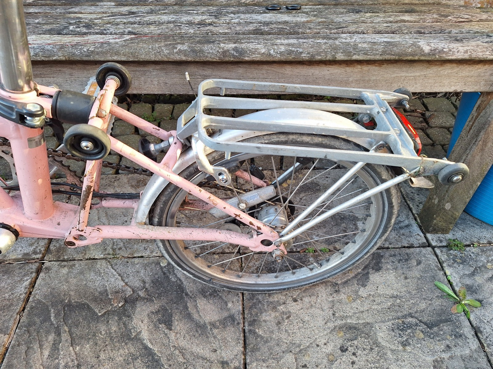 Brompton Folding Bike 3-Speed - Baby Pink