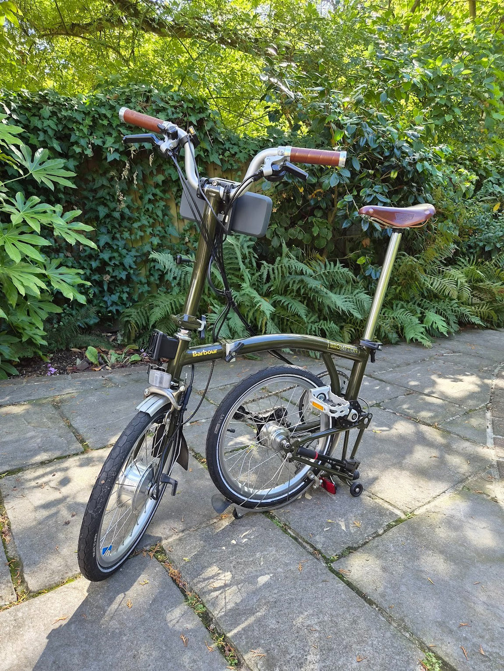 Limited Edition Barbour x Brompton M6L Folding Bike (Swytch Converted)