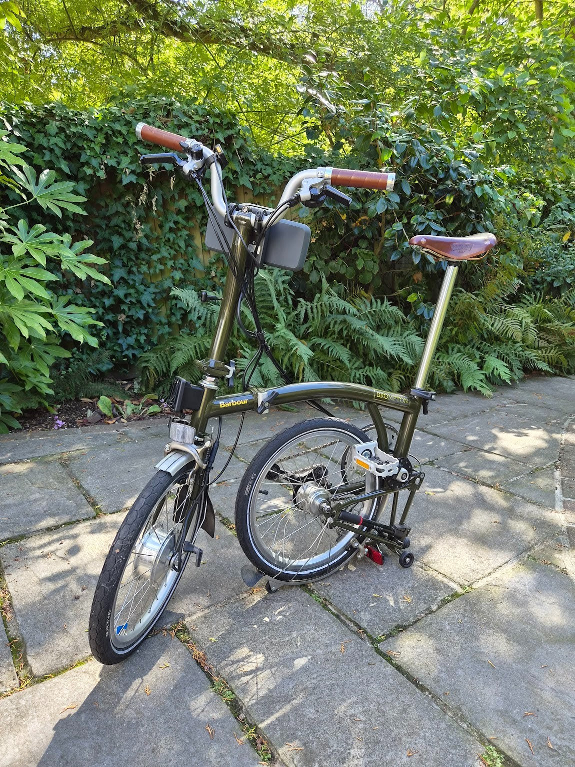 Limited Edition Barbour x Brompton M6L Folding Bike (Swytch Converted)