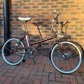 Raleigh BSA 20 Folding Bike 20in Brown/White with Mudguards & Front Light