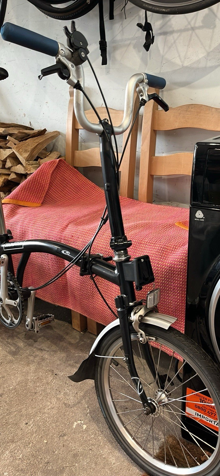 Brompton Folding Bike 16in M Frame 3  speed Black
