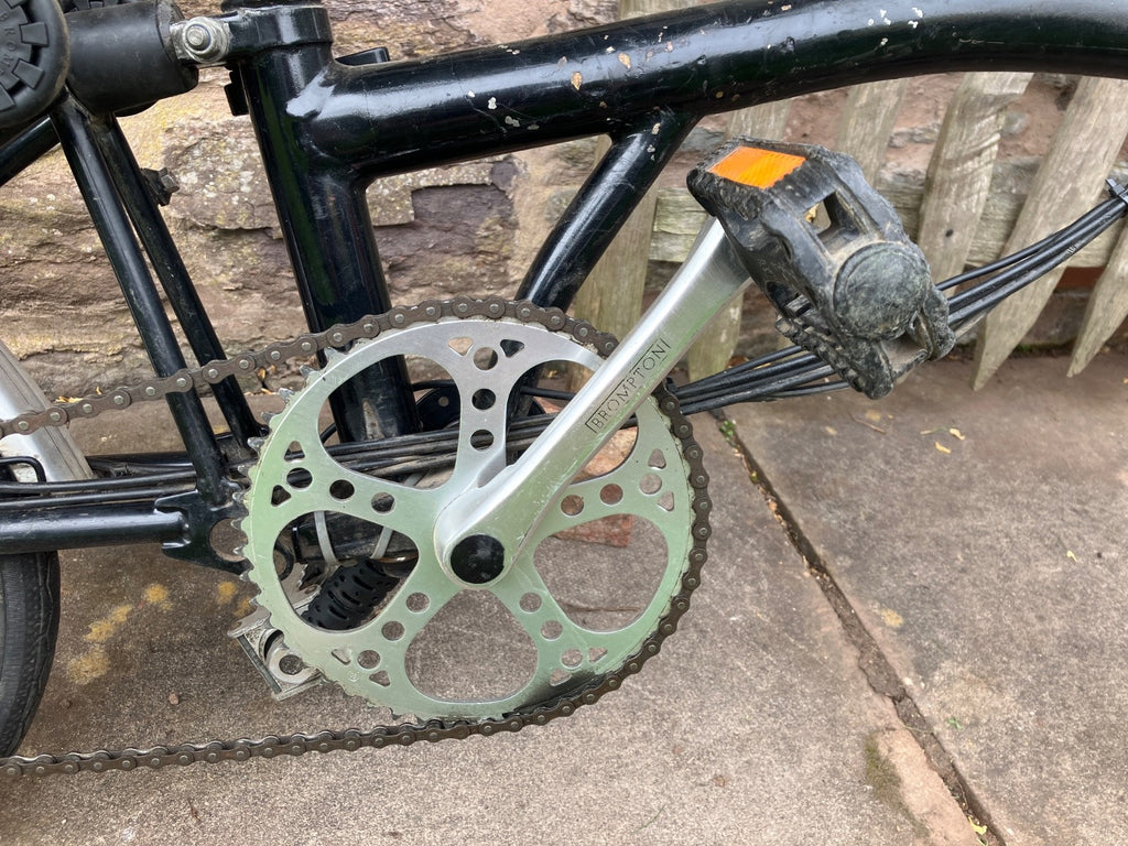 Vintage Brompton 1992-97 M5R 5-Speed Black – Modified with Swytch Conversion Kit