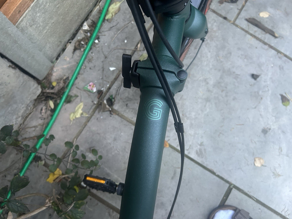 NEW Brompton G Line Green - L 20in Wheels Mechanical Disc Brakes Rack