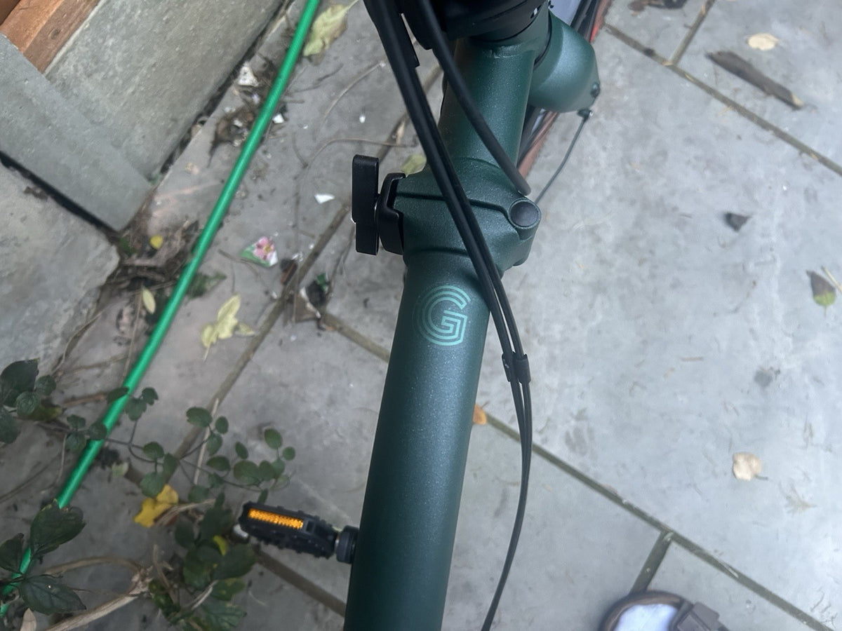 NEW Brompton G Line Green - L 20in Wheels Mechanical Disc Brakes Rack