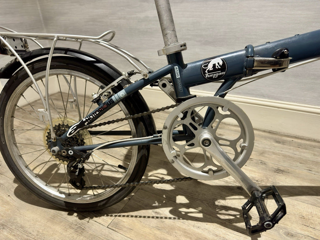 Dahon Horus 20in Folding Bike Blue Rear Rack Mudguards Derailleur Rim Brake
