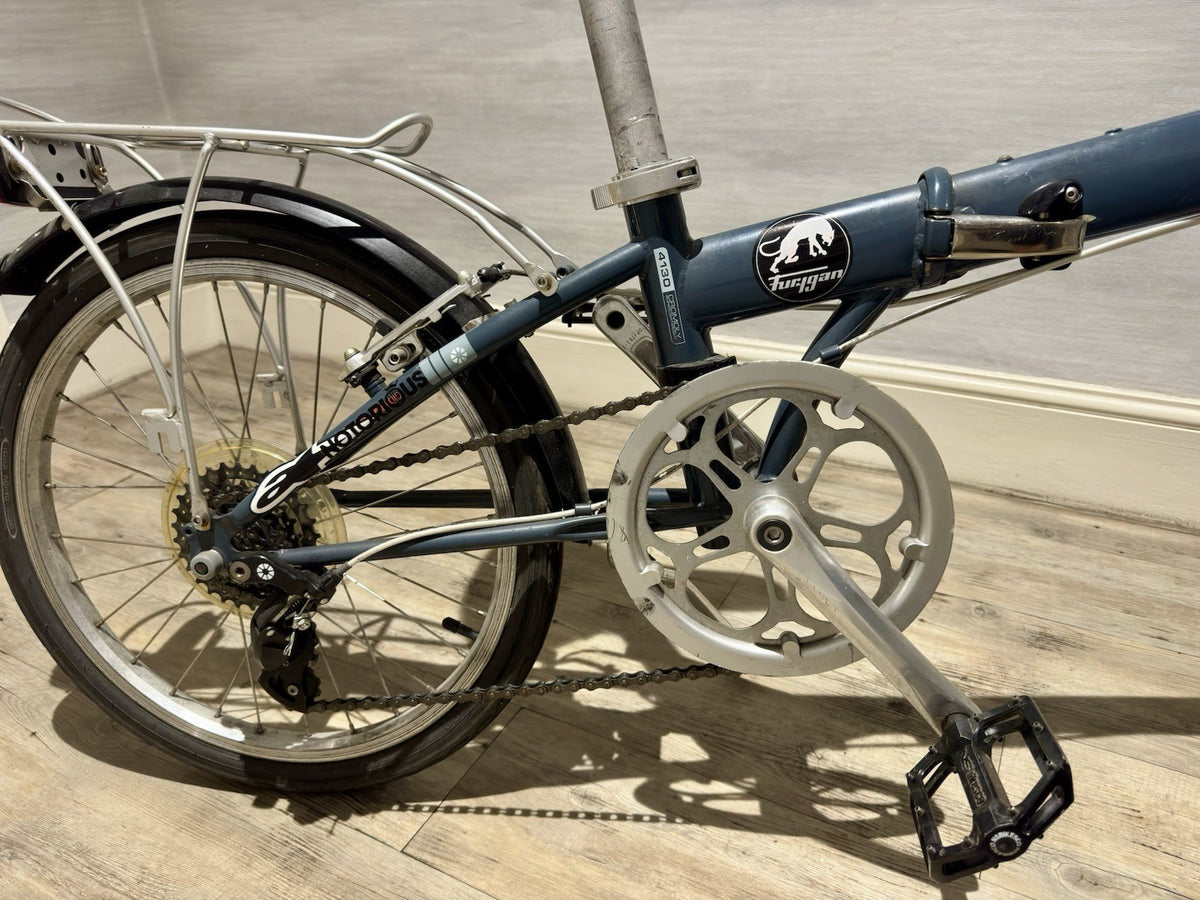 Dahon Horus 20in Folding Bike Blue Rear Rack Mudguards Derailleur Rim Brake
