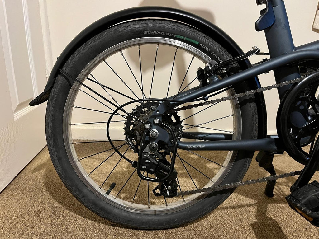 Decathlon Folding Bike btwin 500 Blue