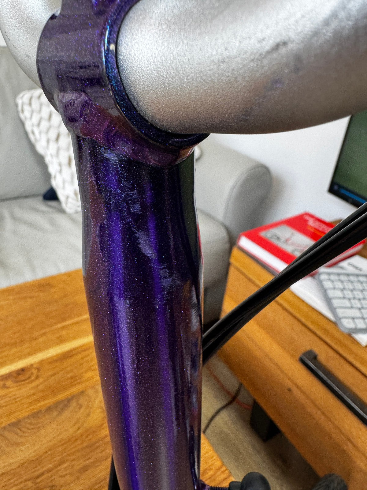 Brompton M6L Folding Bicycle - PURPLE METALLIC - 6 Speed - MINT