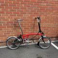 Brompton 2002 M6L Red 6 Speed BWR upgrade